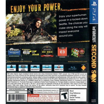 Infamous Second Son Ps4