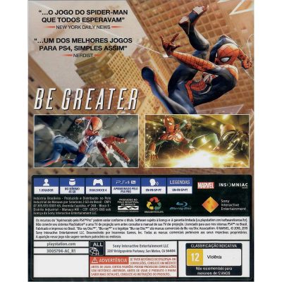 Marvel Spider-Man Edição Jogo Do Ano Ps4
