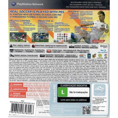 Pes 2013 Pro Evolution Soccer Ps3