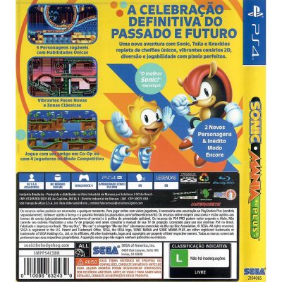 Sonic Mania Plus Ps4