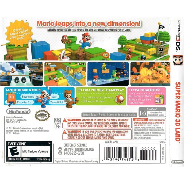 Super Mario 3D Land Nintendo 3Ds #1