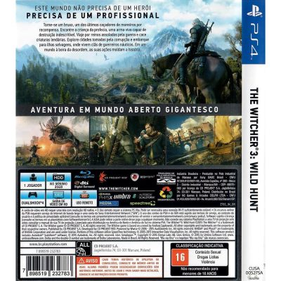 The Witcher 3 Wild Hunt Ps4 (Sem Extras)