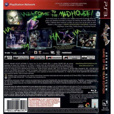 Batman Arkham Asylum Game Of The Year Edition Greatest Hits Ps3 #4