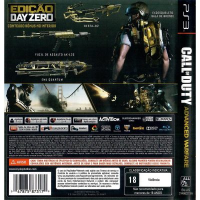 Call Of Duty Advanced Warfare Edição Day Zero Ps3