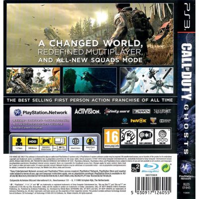 Call Of Duty Ghosts Ps3 (Inglês) (Sem Manual)
