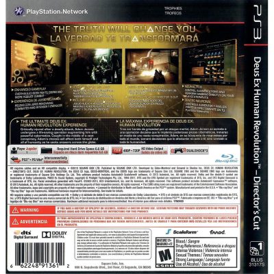 Deus Ex Human Revolution Directors Cut - Ps3