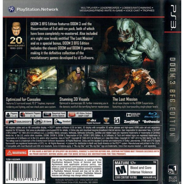 Doom 3 Bfg Edition Ps3 #1