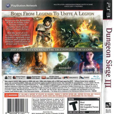 Dungeon Siege Iii Ps3