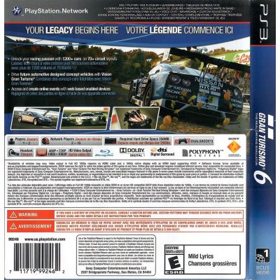 Gran Turismo 6 Ps3 (Sem Manual)