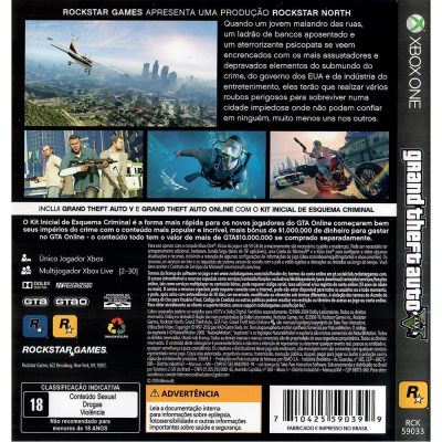 Grand Theft Auto Gta V Premium Edition Xbox One