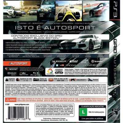 Grid Autosport Ps3