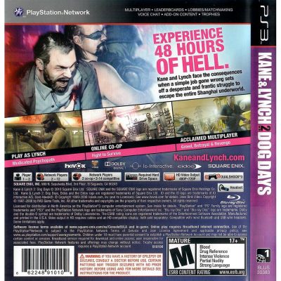 Kane & Lynch 2 Dog Days Ps3