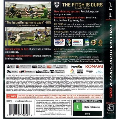 Pes 2015 Pro Evolution Soccer Ps3