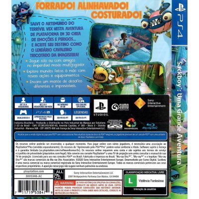 Sackboy Uma Grande Aventura Ps4