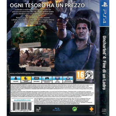 Uncharted 4 Fine Di Un Ladro Ps4 (Europeu)