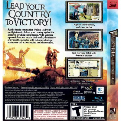 Valkyria Chronicles Ps3 #3 (Capa Impressa)