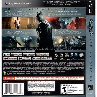 Batman Arkham Origins Ps3 (Inglês)