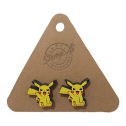 Brincos Geek Mdf - Pikachu