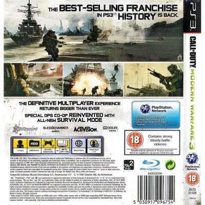 Call Of Duty Modern Warfare 3 Ps3