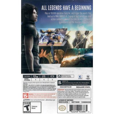 Crisis Core Final Fantasy Vii Reunion Nintendo Switch