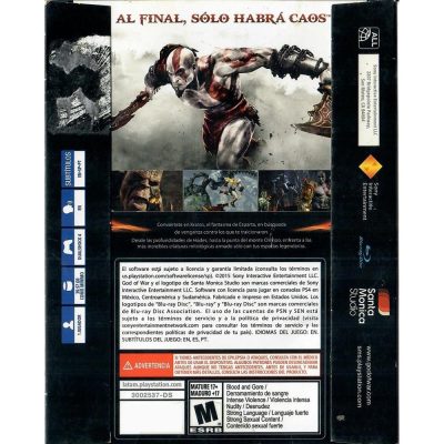 God Of War Iii Remasterizado Ps4 (Case De Papelão)