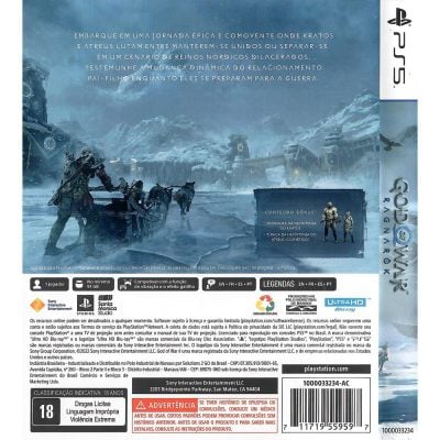 God Of War Ragnarok Ps5 (Sem Código)