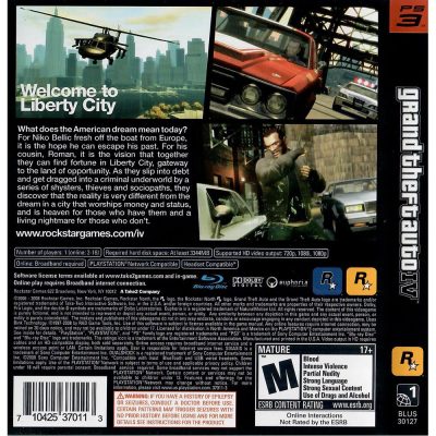 Grand Theft Auto Iv Ps3