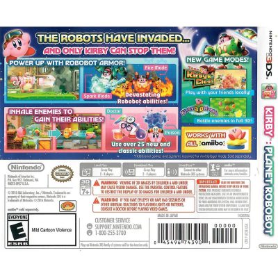 Kirby Planet Robobot Nintendo 3Ds
