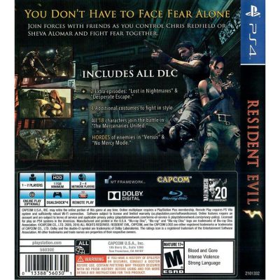 Resident Evil 5 Ps4