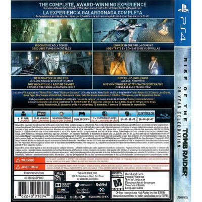 Rise Of The Tomb Raider 20 Year Celebration Ps4