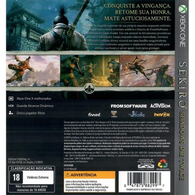 Sekiro Shadows Die Twice Xbox One