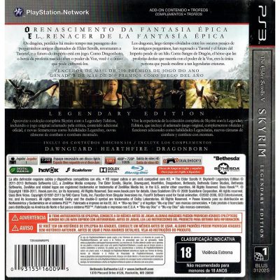 The Elder Scrolls V Skyrim Legendary Edition Ps3 #1