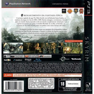 The Elder Scrolls V Skyrim Ps3