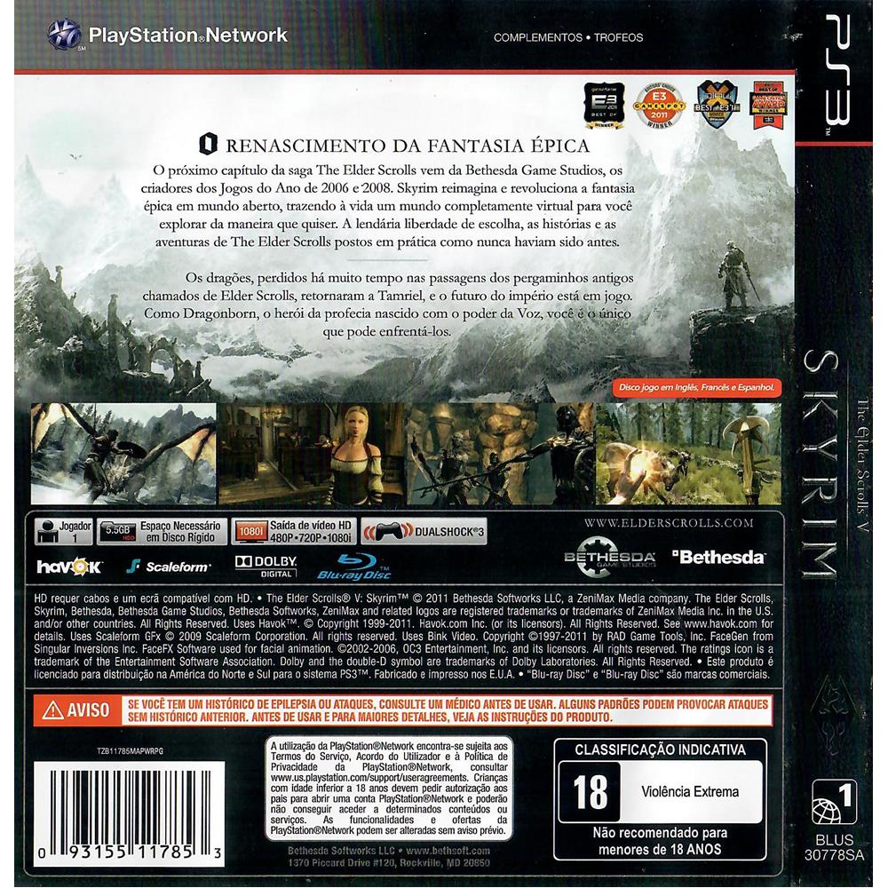 The Elder Scrolls V Skyrim Ps3 #2