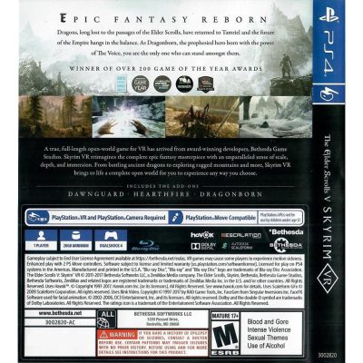 The Elder Scrolls V Skyrim Vr Ps4 (Requer Psvr)