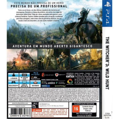 The Witcher Iii Wild Hunt Ps4 #1 (Sem Mapa)