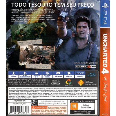 Uncharted 4 A Thiefs End Playstation Hits Ps4