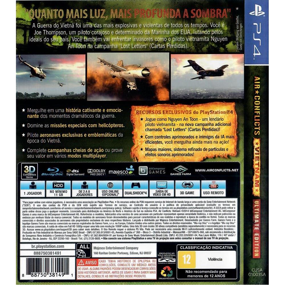 Air Conflicts Vietnam Ultimate Edition Ps4 (Seminovo) (Jogo Mídia Física) -  Arena Games - Loja Geek