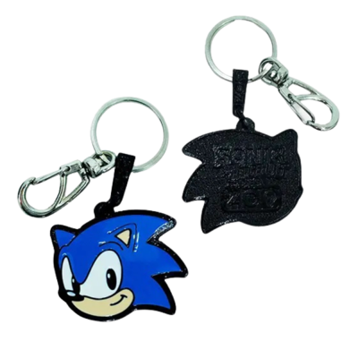 Chaveiro De Metal Sonic