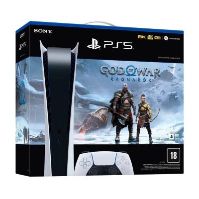 Console Playstation 5 Digital Edition (Sem Leitor) (Voucher God Of War)