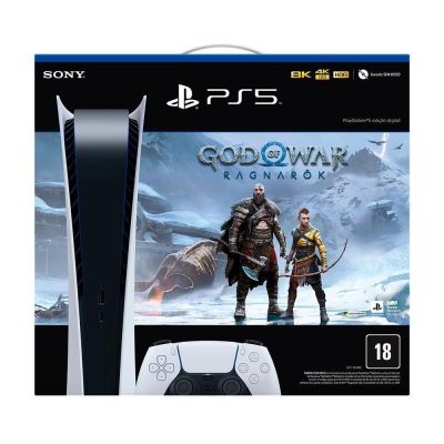 Console Playstation 5 Digital Edition (Sem Leitor) (Voucher God Of War)