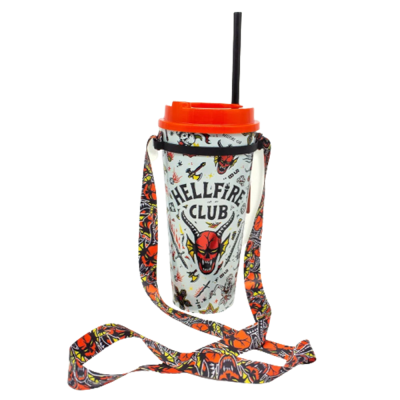Copo Canudo Hellfire Stranger Things 1Lt (Com Cordão)
