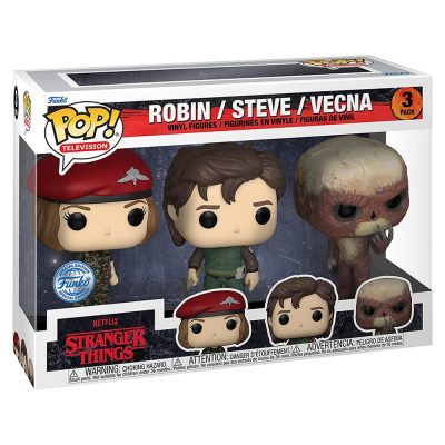 Funko Pop Robin, Steve & Vecna (3 Pack) (Stranger Things)