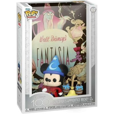 Funko Pop Sorcerer's Apprentice Mickey With Broom 07 (Disney 100) (Movie Posters)