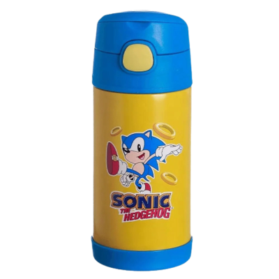 Garrafa Infantil Click Com Canudo - Sonic