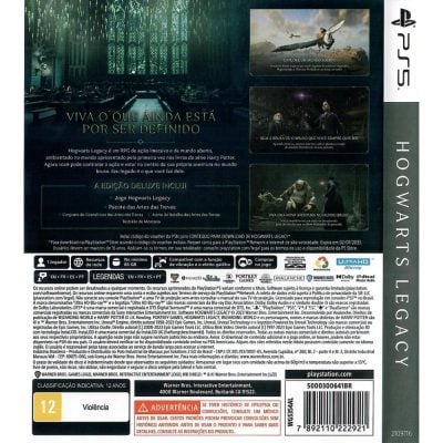 Hogwarts Legacy Deluxe Edition Ps5 (Sem Código)