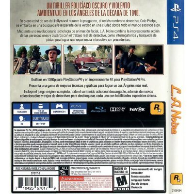 L.A. Noire Ps4
