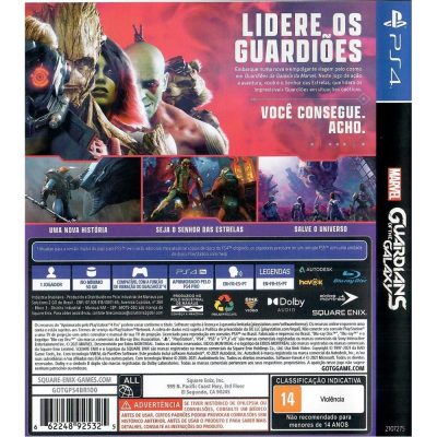Marvel Guardians Of The Galaxy Ps4