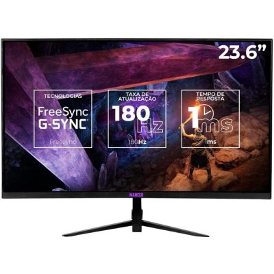 Monitor Gamer Mancer Valak, 23.6 Pol Va, Curvo, Fhd, 1Ms, 180Hz, Freesync E G-Sync, Hdmi/Dp, Mcr-Vlk24-Bl01