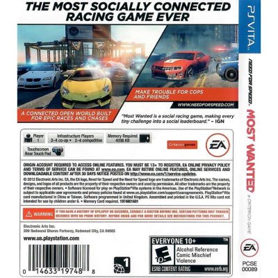 Need For Speed Most Wanted Psvita (Sem Manual)